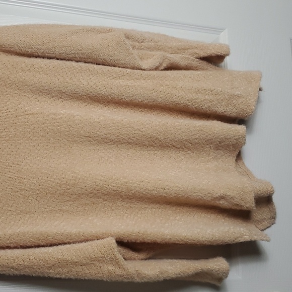Pink Lily Cherish Self Soft Peach Sweater Dolman Sleeve Size M - Picture 4 of 12